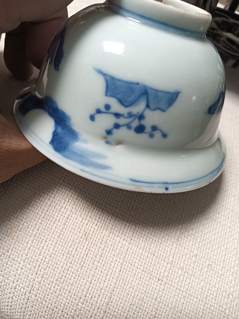 古玩陶瓷清中·青花人物故事紋杯 真品鑒賞圖