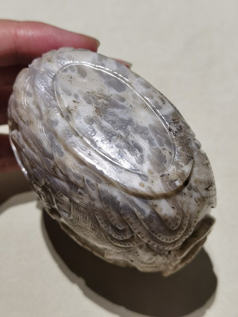 古玩玉器瑪瑙雕“漁樵鼻煙壺”真品鑒賞圖