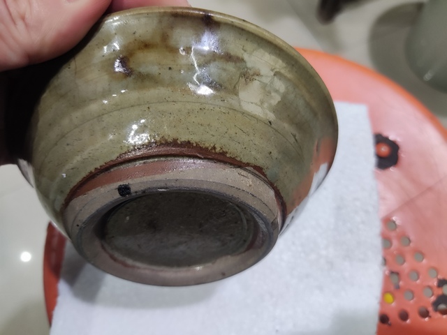 古玩陶瓷明代龍泉青瓷撇口碗拍賣，當前價格1元