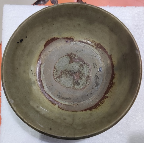 古玩陶瓷明代龍泉青瓷撇口碗拍賣，當前價格1元