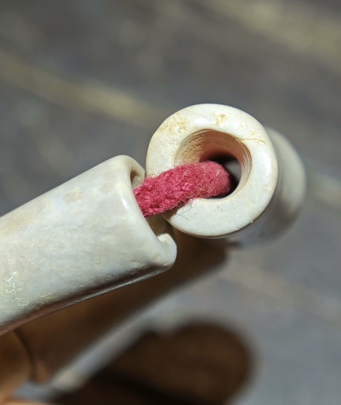 古玩玉器仿古地方料管珠真品鑒賞圖