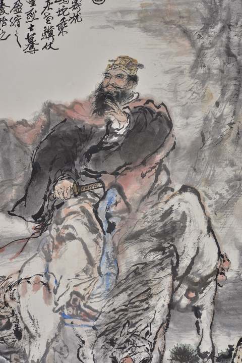 古玩字畫姚有多老驥伏櫪圖立軸真品鑒賞圖