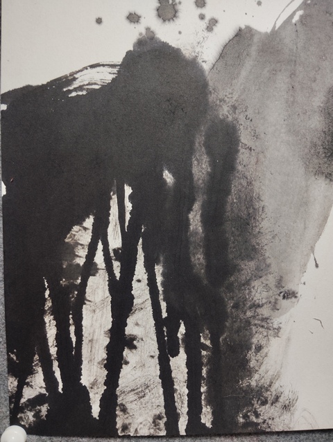 古玩字畫周韶華寫意山水真品鑒賞圖