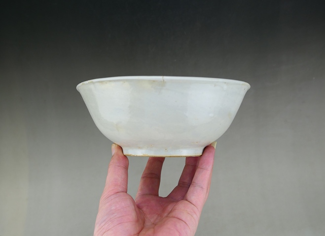 古玩陶瓷明末清初.青花花卉紋碗拍賣，當前價格66元