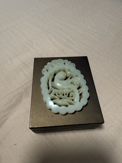 古玩玉器和田玉雕“鸚鵡佩”真品鑒賞圖