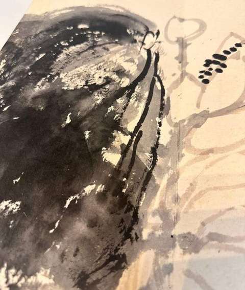 古玩字畫花卉冊頁真品鑒賞圖