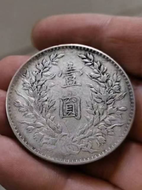 古玩錢幣民國十年袁像壹圓真品鑒賞圖