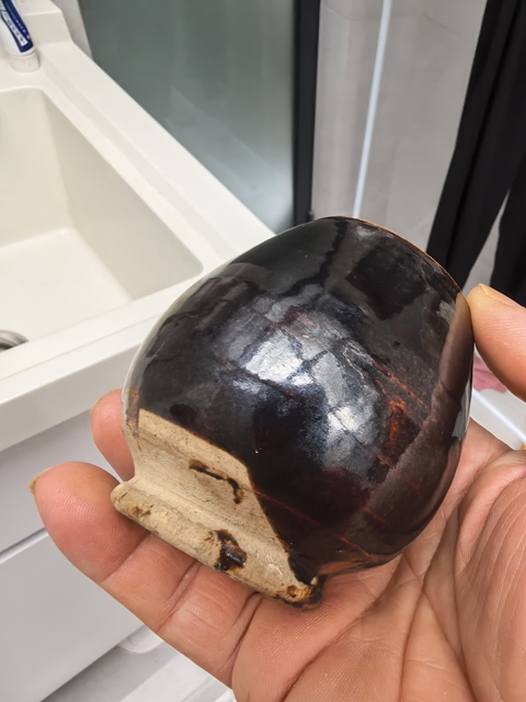 古玩陶瓷雞心罐真品鑒賞圖