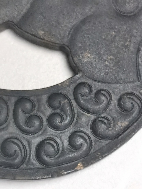 古玩玉器做舊仿古“曲尾龍佩”真品鑒賞圖