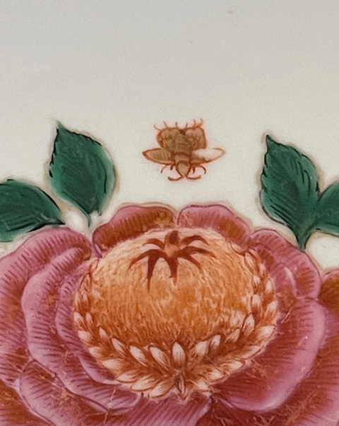 古玩陶瓷廣琺瑯花卉紋盤(pán)真品鑒賞圖