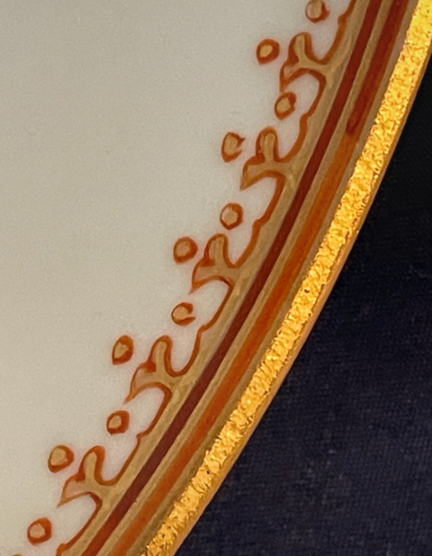 古玩陶瓷廣琺瑯花卉紋盤(pán)真品鑒賞圖