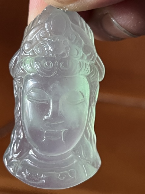 古玩玉器螢石項鏈真品鑒賞圖