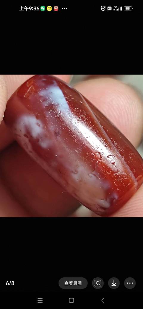 古玩玉器仿古瑪瑙珠真品鑒賞圖