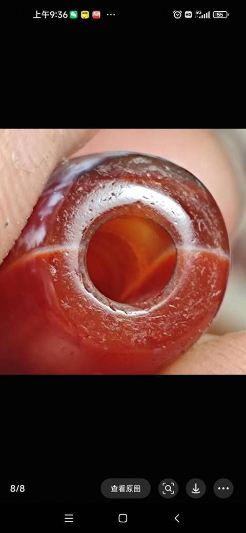 古玩玉器仿古瑪瑙珠真品鑒賞圖