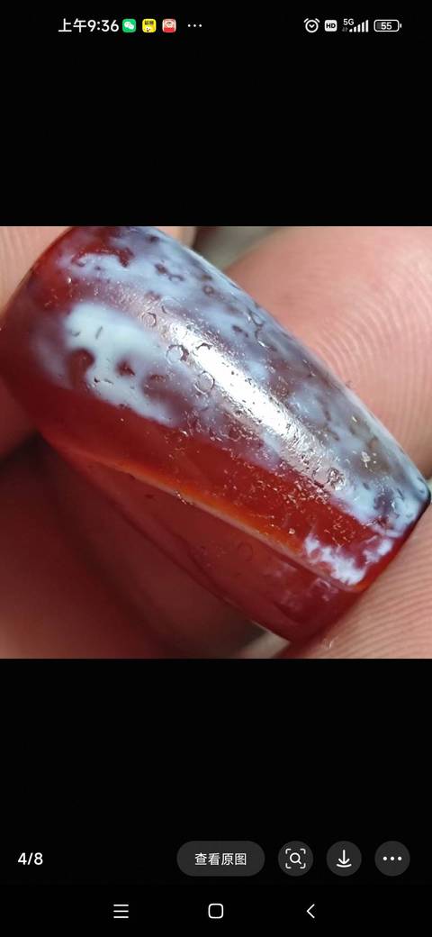 古玩玉器仿古瑪瑙珠真品鑒賞圖