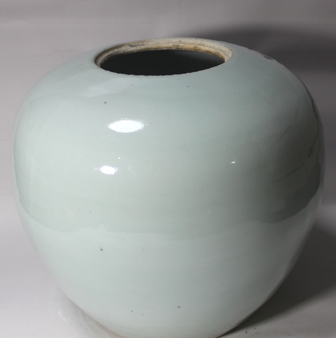 古玩陶瓷人物紋青花西瓜罐真品鑒賞圖