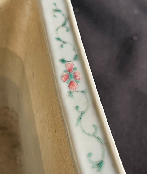 古玩陶瓷民國 粉彩花鳥紋花盆真品鑒賞圖