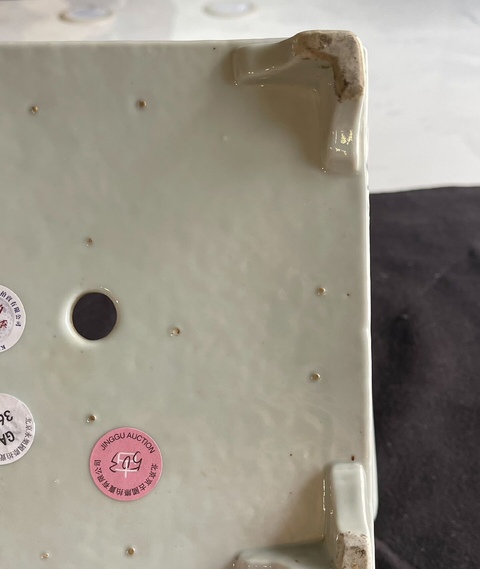 古玩陶瓷民國 粉彩花鳥紋花盆真品鑒賞圖