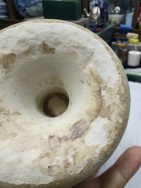 古玩陶瓷青白釉刻螭龍紋高足杯真品鑒賞圖