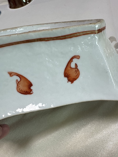 古玩陶瓷粉彩八仙人物角碗真品鑒賞圖