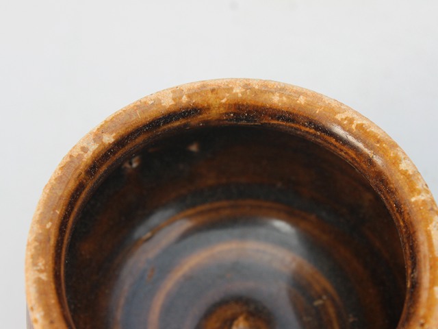 古玩陶瓷褐釉香爐真品鑒賞圖