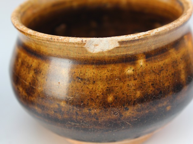 古玩陶瓷褐釉香爐真品鑒賞圖