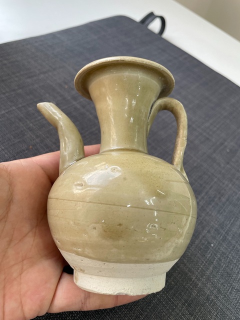 古玩陶瓷宋代福建窯口青白釉執壺真品鑒賞圖