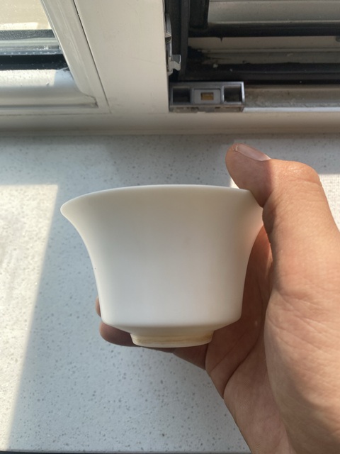 古玩陶瓷白釉杯真品鑒賞圖