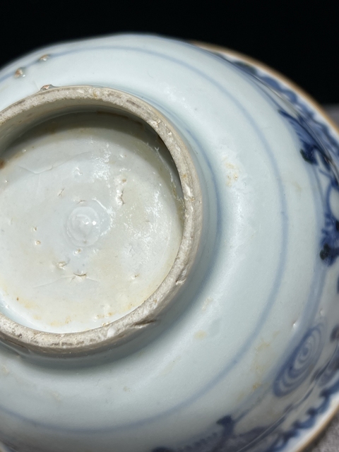 古玩陶瓷青花海浪紋碗真品鑒賞圖