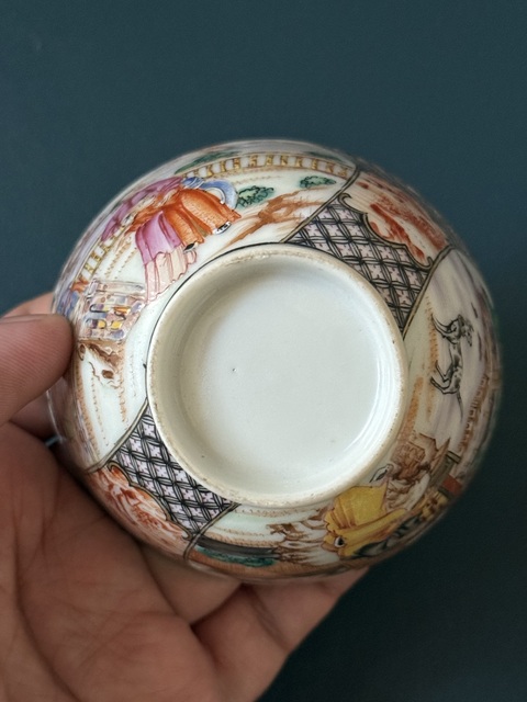 古玩陶瓷清·雍乾廣琺瑯人物故事杯拍賣，當前價格1800元