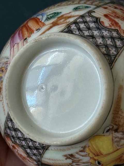 古玩陶瓷清·雍乾廣琺瑯人物故事杯拍賣，當前價格1800元