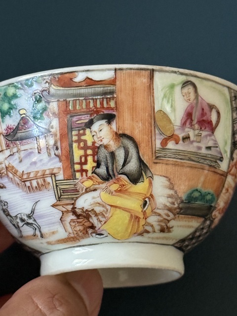 古玩陶瓷清·雍乾廣琺瑯人物故事杯拍賣，當前價格1800元