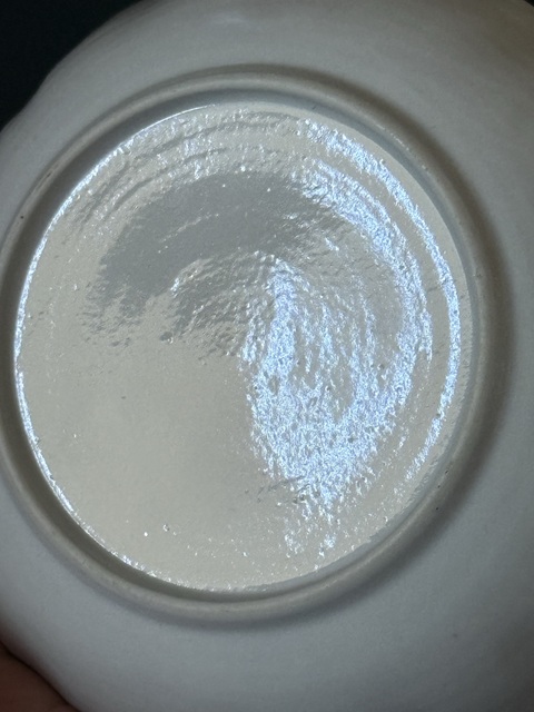 古玩陶瓷樓臺(tái)亭閣山水紋青花盤真品鑒賞圖