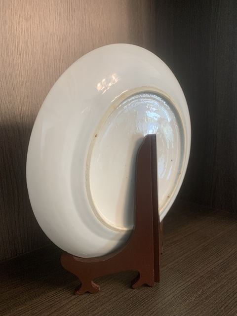 古玩陶瓷晚清青花盤真品鑒賞圖