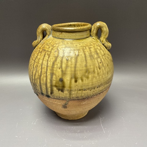 古玩陶瓷壽州窯雙系罐真品鑒賞圖