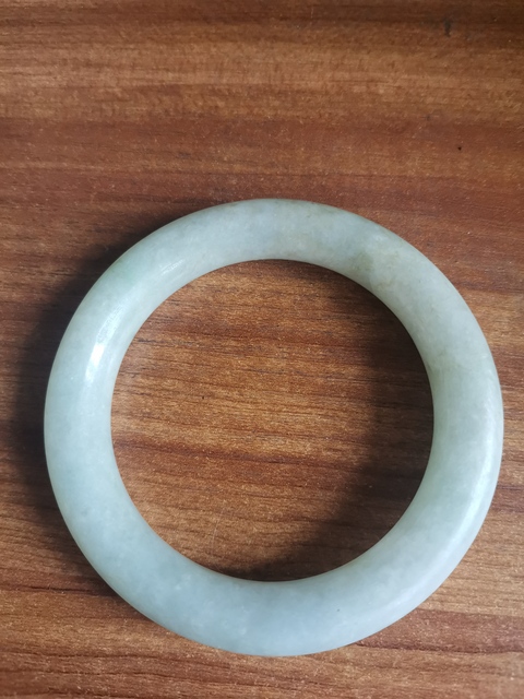 古玩玉器清代天然翡翠手鐲拍賣，當前價格4660元