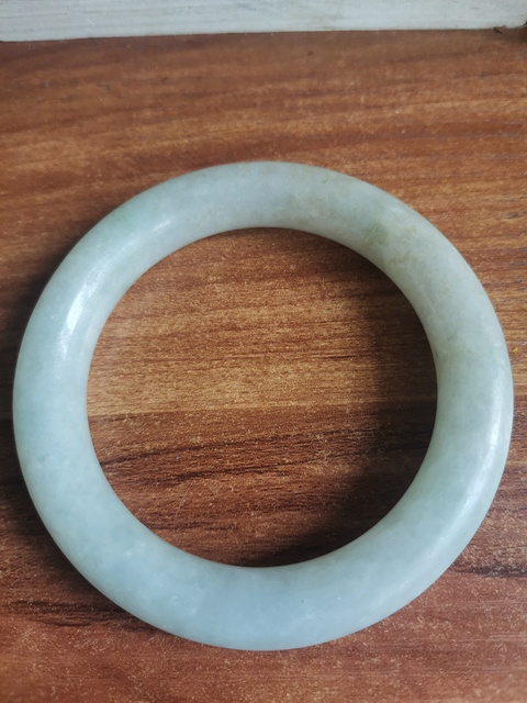 古玩玉器清代天然翡翠手鐲拍賣，當前價格4660元