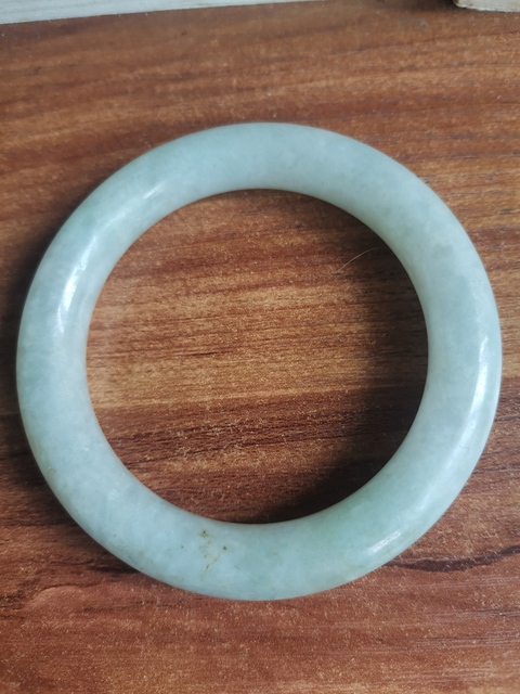 古玩玉器清代天然翡翠手鐲拍賣，當前價格4660元