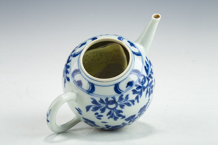 古玩陶瓷清·康熙·青花花卉紋壺真品鑒賞圖