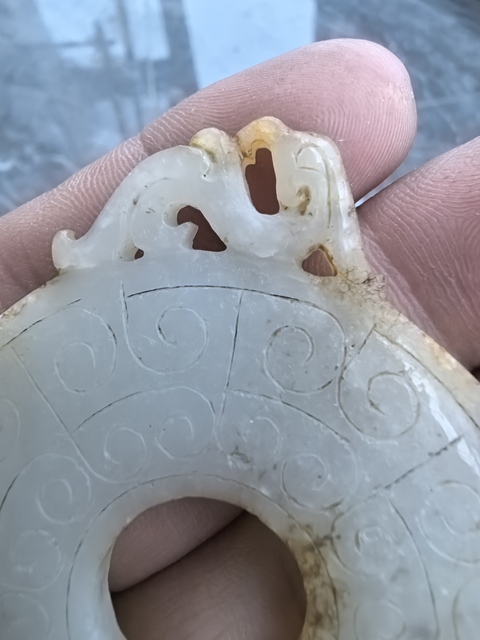 古玩玉器仿古玉璧真品鑒賞圖