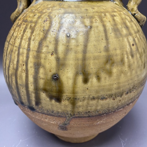 古玩陶瓷壽州窯雙系罐真品鑒賞圖