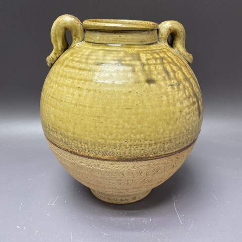 古玩陶瓷壽州窯雙系罐真品鑒賞圖