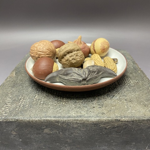 古玩陶瓷紫砂掛釉盤真品鑒賞圖