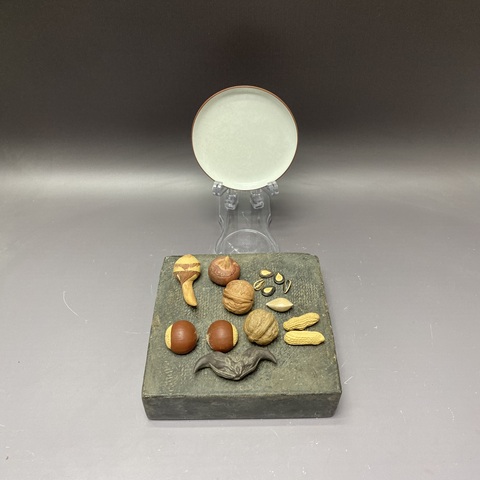 古玩陶瓷紫砂掛釉盤真品鑒賞圖