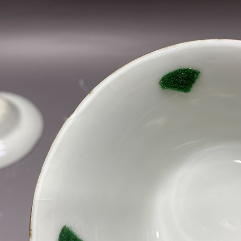 古玩陶瓷晚清民國·百花不落地粉彩三才蓋杯拍賣，當前價格1860元