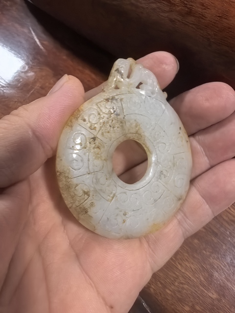 古玩玉器仿古玉璧真品鑒賞圖