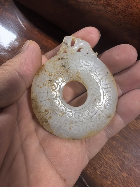 古玩玉器仿古玉璧真品鑒賞圖