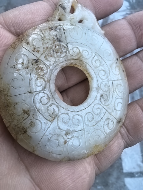 古玩玉器仿古玉璧真品鑒賞圖