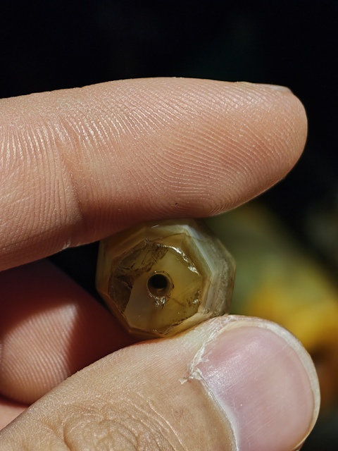 古玩雜項瑪瑙珠真品鑒賞圖