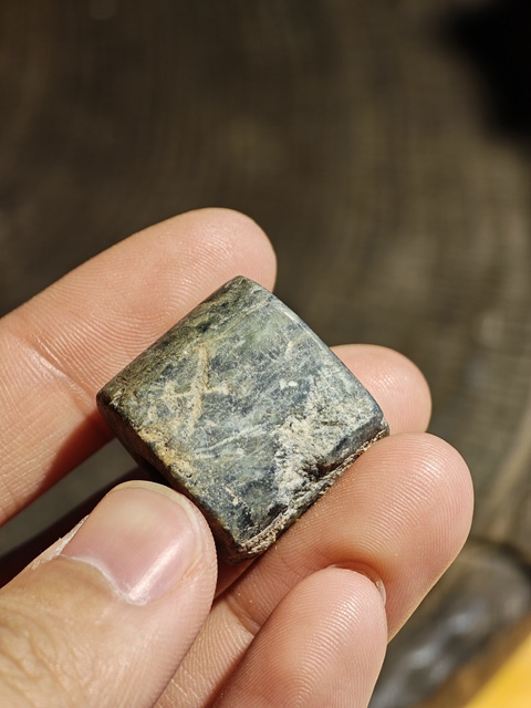 古玩玉器老玉扁珠真品鑒賞圖